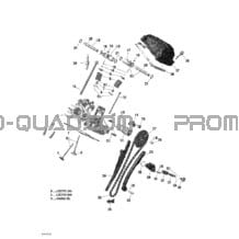 Tête de Cylindre Arrière _03R1423b pour Can-am Toutes les cylindrées 2014 Outlander 6x6 (International & T3)