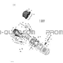 Tête de Cylindre Avant _03R1423a pour Can-am Toutes les cylindrées 2014 Outlander 6x6 (International & T3)