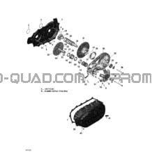 Transmission _19R1423 pour Can-am Toutes les cylindrées 2014 Outlander 6x6 (International & T3)