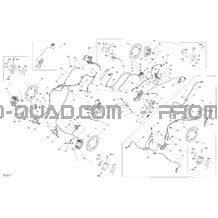 Freins _22T1423 pour Can-am Toutes les cylindrées 2014 Outlander 6x6 (International & T3)
