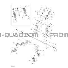 Suspension Arrière _26T1423b pour Can-am Toutes les cylindrées 2014 Outlander 6x6 (International & T3)