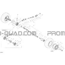 Système Entraînement Arrière _13T1423 pour Can-am Toutes les cylindrées 2014 Outlander 6x6 (International & T3)