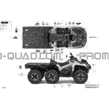 Décalques _32T1423 pour Can-am Toutes les cylindrées 2014 Outlander 6x6 (International & T3)