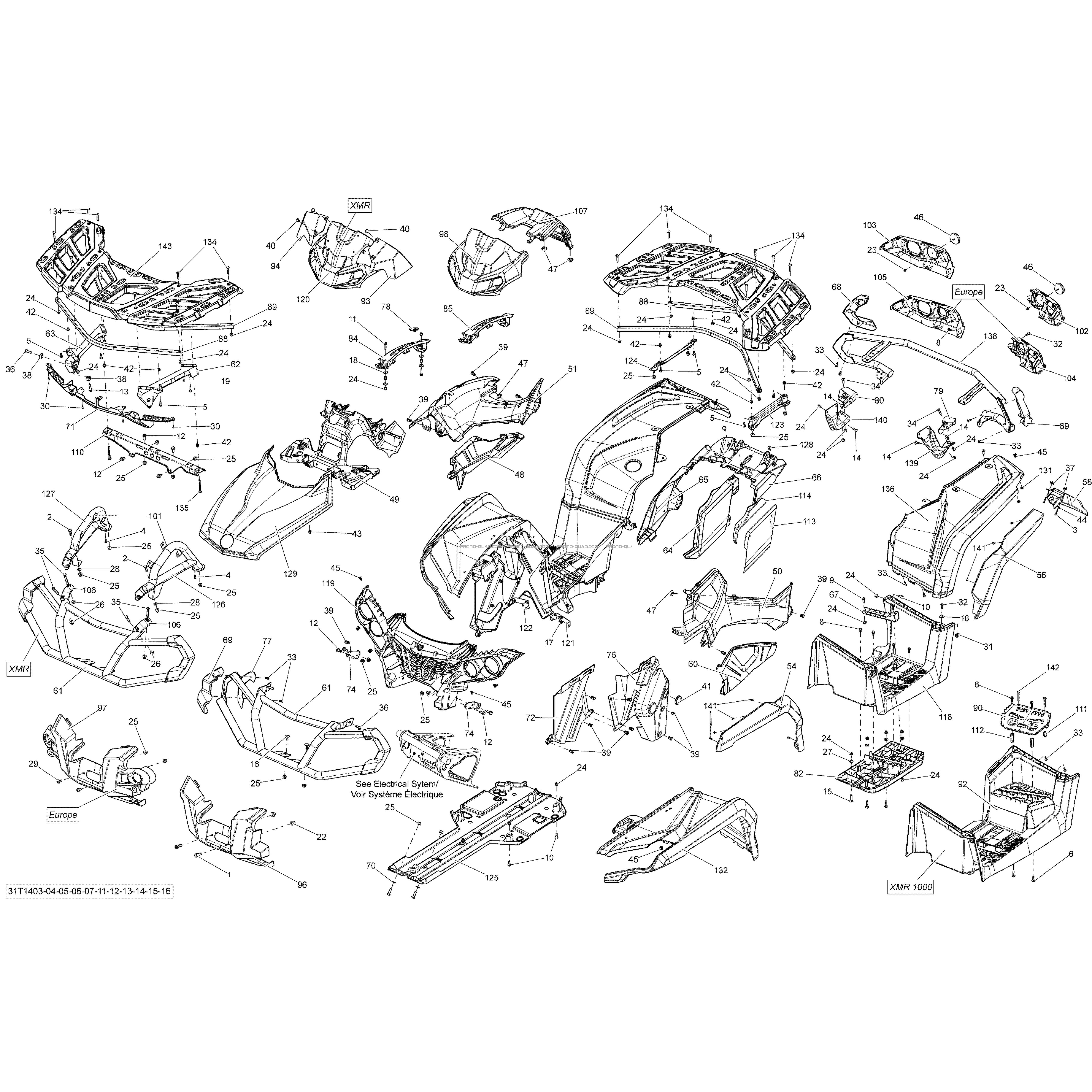 Carrosserie Et Accessoires  Can-am  2014 Toutes les cylindrées  pièces OEMCarrosserie Et Accessoires  Can-am  2014 Toutes les cylindrées  pièces OEM