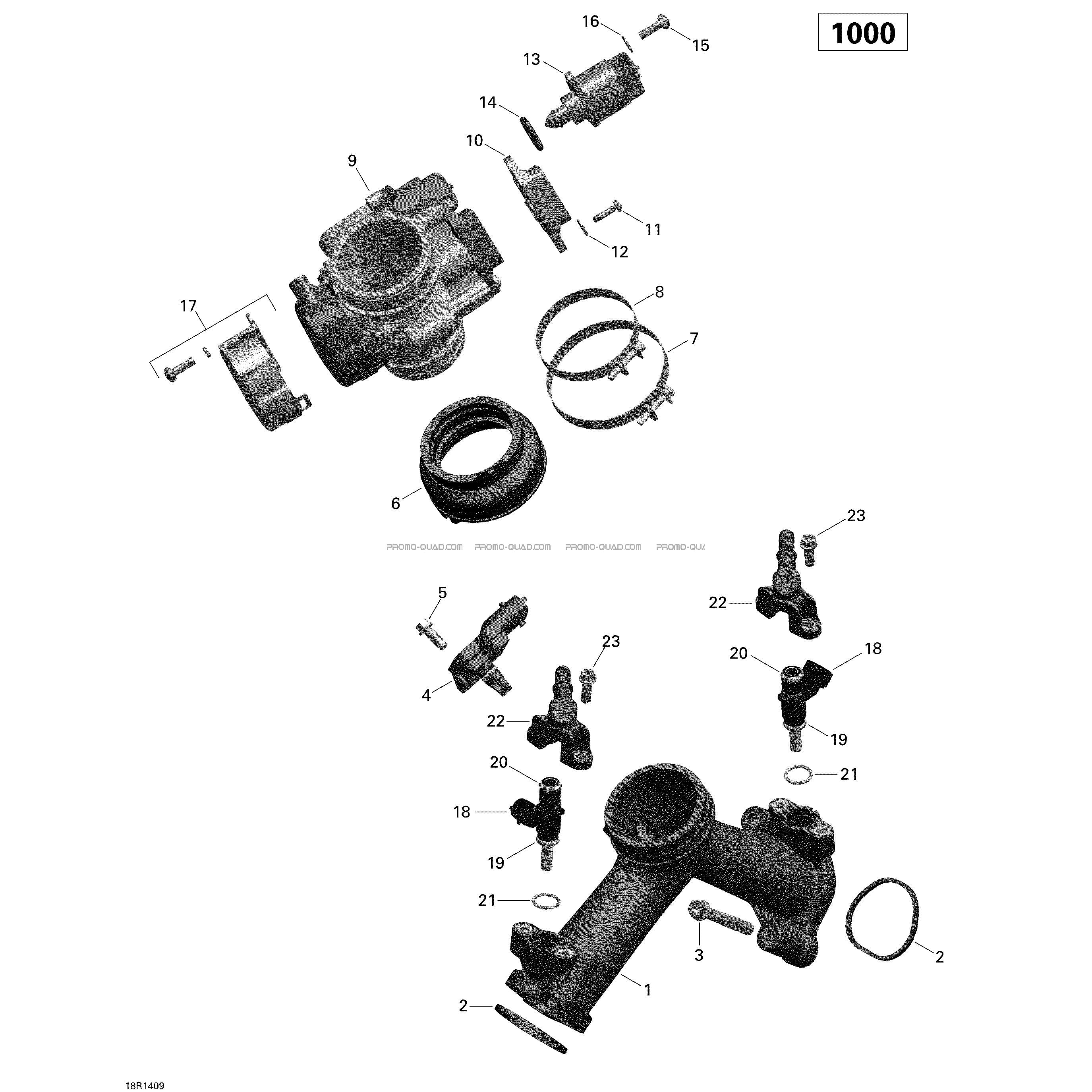 Collecteur Admission Air Et Carter De Papillon  Can-am  2014 Toutes les cylindrées  pièces OEMCollecteur Admission Air Et Carter De Papillon  Can-am  2014 Toutes les cylindrées  pièces OEM