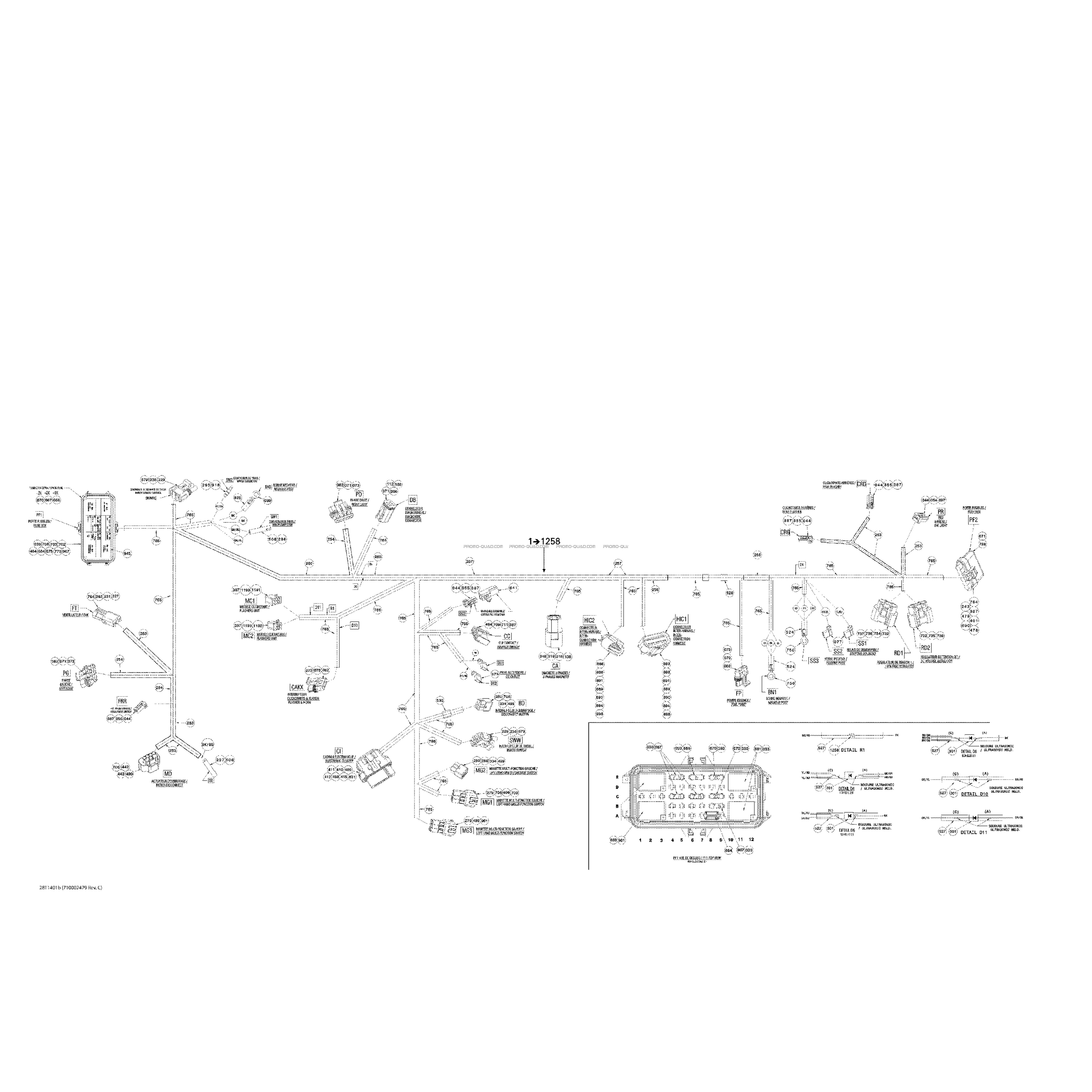 Câblage Principal Europe  Can-am  2014 Toutes les cylindrées  Original parts OEMCâblage Principal Europe  Can-am  2014 Toutes les cylindrées  Original parts OEM