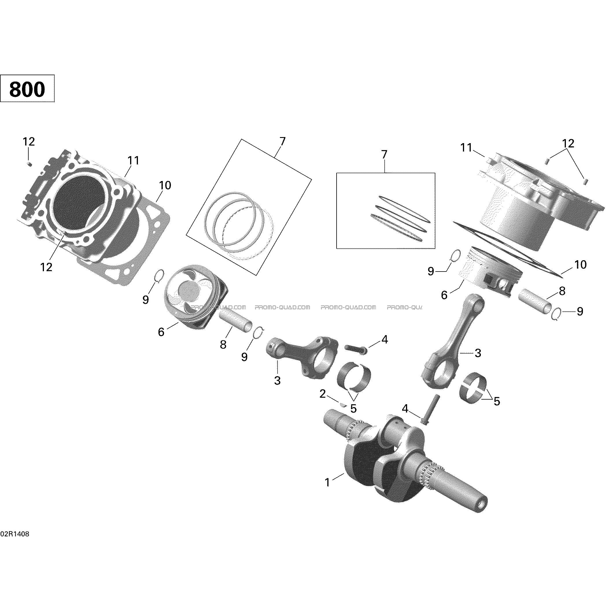Vilebrequin  Can-am  2014 Toutes les cylindrées  pièces OEMVilebrequin  Can-am  2014 Toutes les cylindrées  pièces OEM