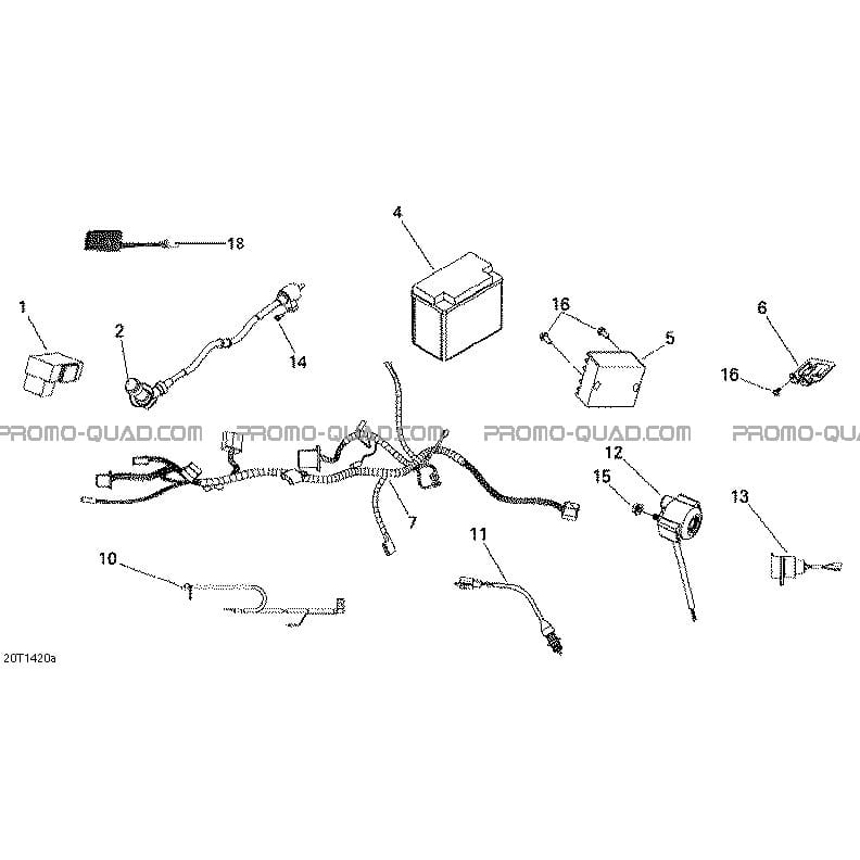 Composantes Électriques Amérique du Nord  Can-am  2015 Toutes les cylindrées  Original parts OEMComposantes Électriques Amérique du Nord  Can-am  2015 Toutes les cylindrées  Original parts OEM