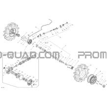 Système Entraînement Arrière _13T1519 pour Can-am Toutes les cylindrées 2015 Outlander 1000 EFI Xmr