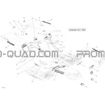 Décalques _32T1519 pour Can-am Toutes les cylindrées 2015 Outlander 1000 EFI Xmr