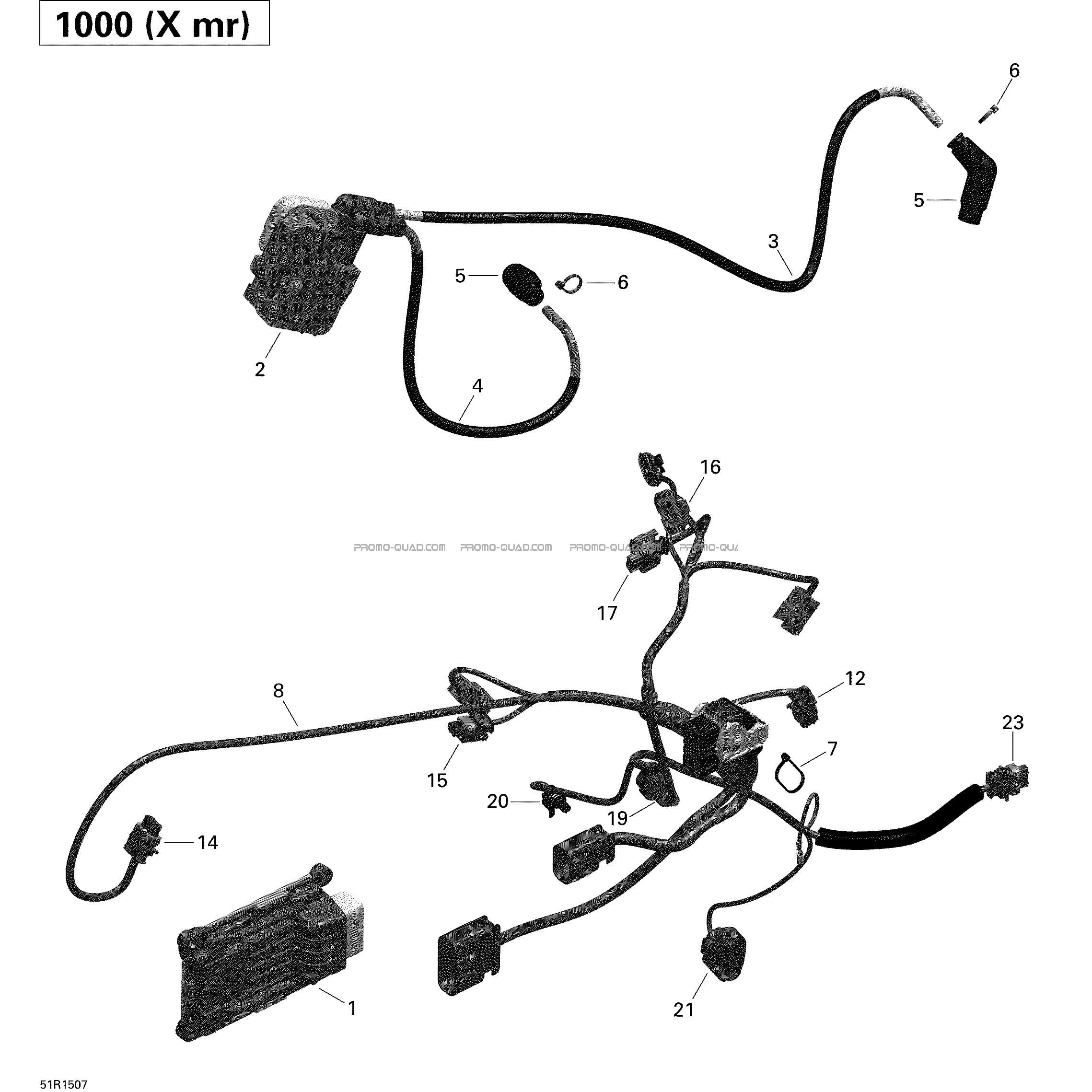 Câblage Moteur Et Module Électronique _51R1507  Can-am  2015 Toutes les cylindrées  pièces OEMCâblage Moteur Et Module Électronique _51R1507  Can-am  2015 Toutes les cylindrées  pièces OEM