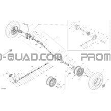 Système Entraînement Avant _12T1526 pour Can-am Toutes les cylindrées 2015 Outlander 400 EFI