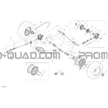 Système Entraînement Arrière _13T1526 pour Can-am Toutes les cylindrées 2015 Outlander 400 EFI