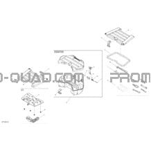 Boîte De Rangement Arrière _42T1526 pour Can-am Toutes les cylindrées 2015 Outlander 400 EFI