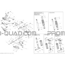 Suspension Avant _24T1505 pour Can-am Toutes les cylindrées 2015 Outlander 500 EFI