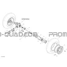 Système Entraînement Avant _12T1529a pour Can-am Toutes les cylindrées 2015 Outlander 6X6 1000 EFI