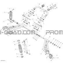 Suspension Arrière _26T1529 pour Can-am Toutes les cylindrées 2015 Outlander 6X6 1000 EFI