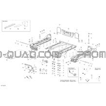Boîte De Rangement Arrière _42T1529 pour Can-am Toutes les cylindrées 2015 Outlander 6X6 1000 EFI