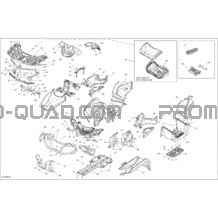Carrosserie Et Accessoires pour Can-am Toutes les cylindrées 2015 Outlander 6X6 1000 EFI
