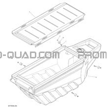 Chargement Drawer Box Kit_92T1528b pour Can-am Toutes les cylindrées 2015 Outlander 6X6 1000 EFI