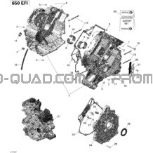 Carter _01R1517 pour Can-am Toutes les cylindrées 2015 Outlander 6X6 650 EFI
