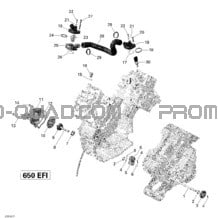 Refroidissement Moteur _27R1517 pour Can-am Toutes les cylindrées 2015 Outlander 6X6 650 EFI