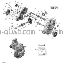 Boîte De Vitesses 1_45R1517a pour Can-am Toutes les cylindrées 2015 Outlander 6X6 650 EFI
