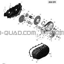 Transmission _19R1517 pour Can-am Toutes les cylindrées 2015 Outlander 6X6 650 EFI