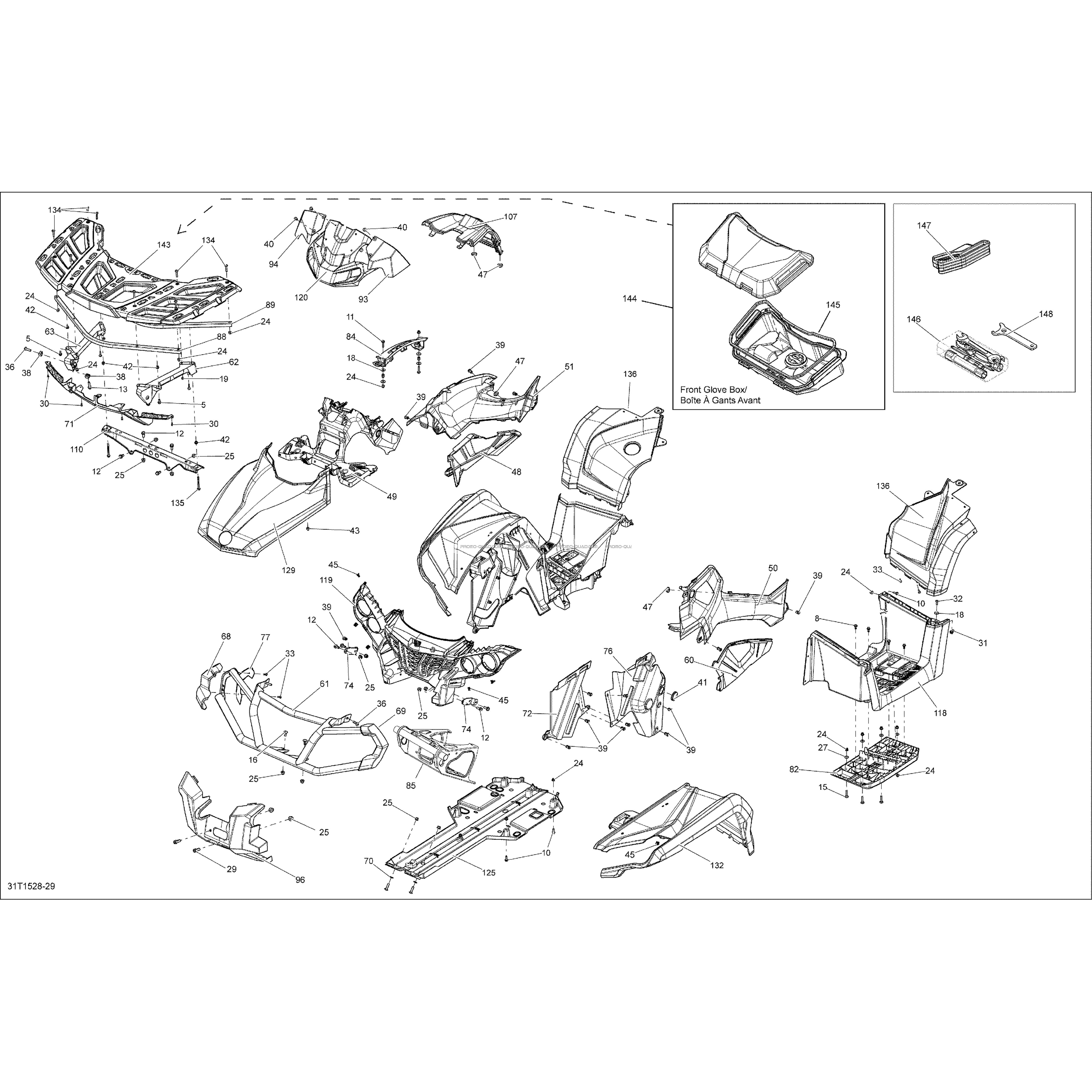 Carrosserie Et Accessoires  Can-am  2015 Toutes les cylindrées  Original parts OEMCarrosserie Et Accessoires  Can-am  2015 Toutes les cylindrées  Original parts OEM