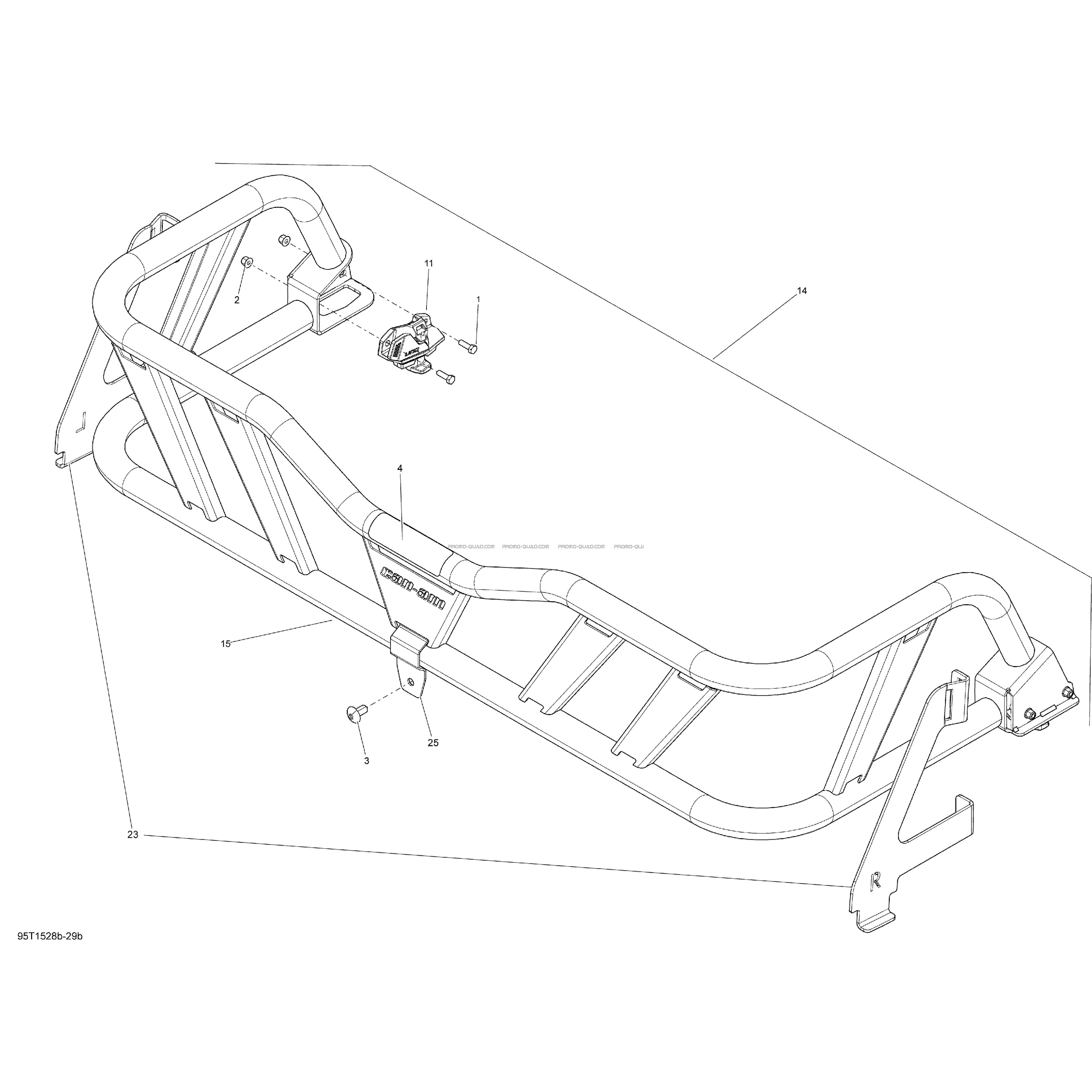 Fermier Cargo Extender_95T1528b  Can-am  2015 Toutes les cylindrées  Original parts OEMFermier Cargo Extender_95T1528b  Can-am  2015 Toutes les cylindrées  Original parts OEM