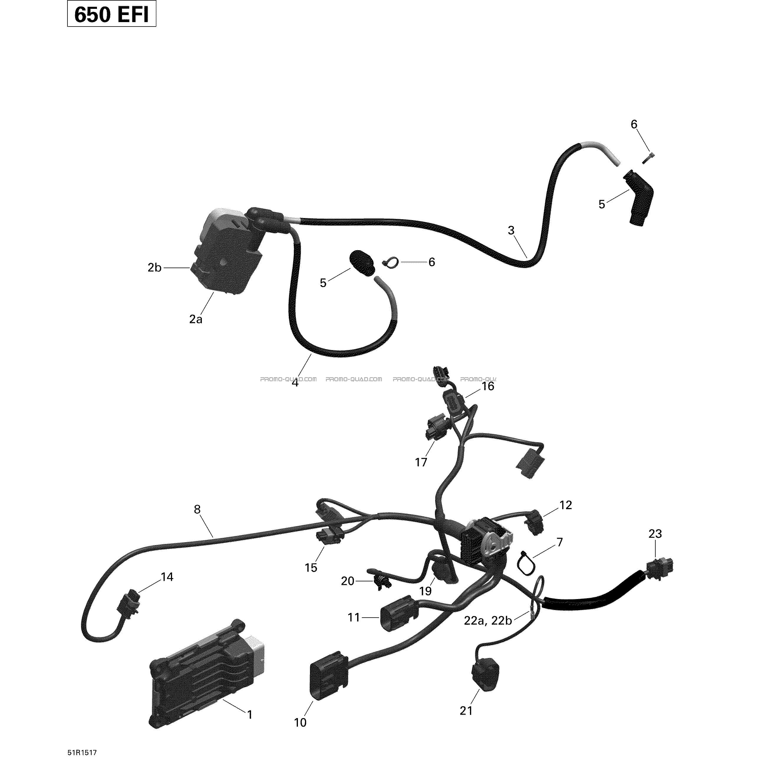 Câblage Moteur Et Module Électronique _51R1517  Can-am  2015 Toutes les cylindrées  pièces OEMCâblage Moteur Et Module Électronique _51R1517  Can-am  2015 Toutes les cylindrées  pièces OEM
