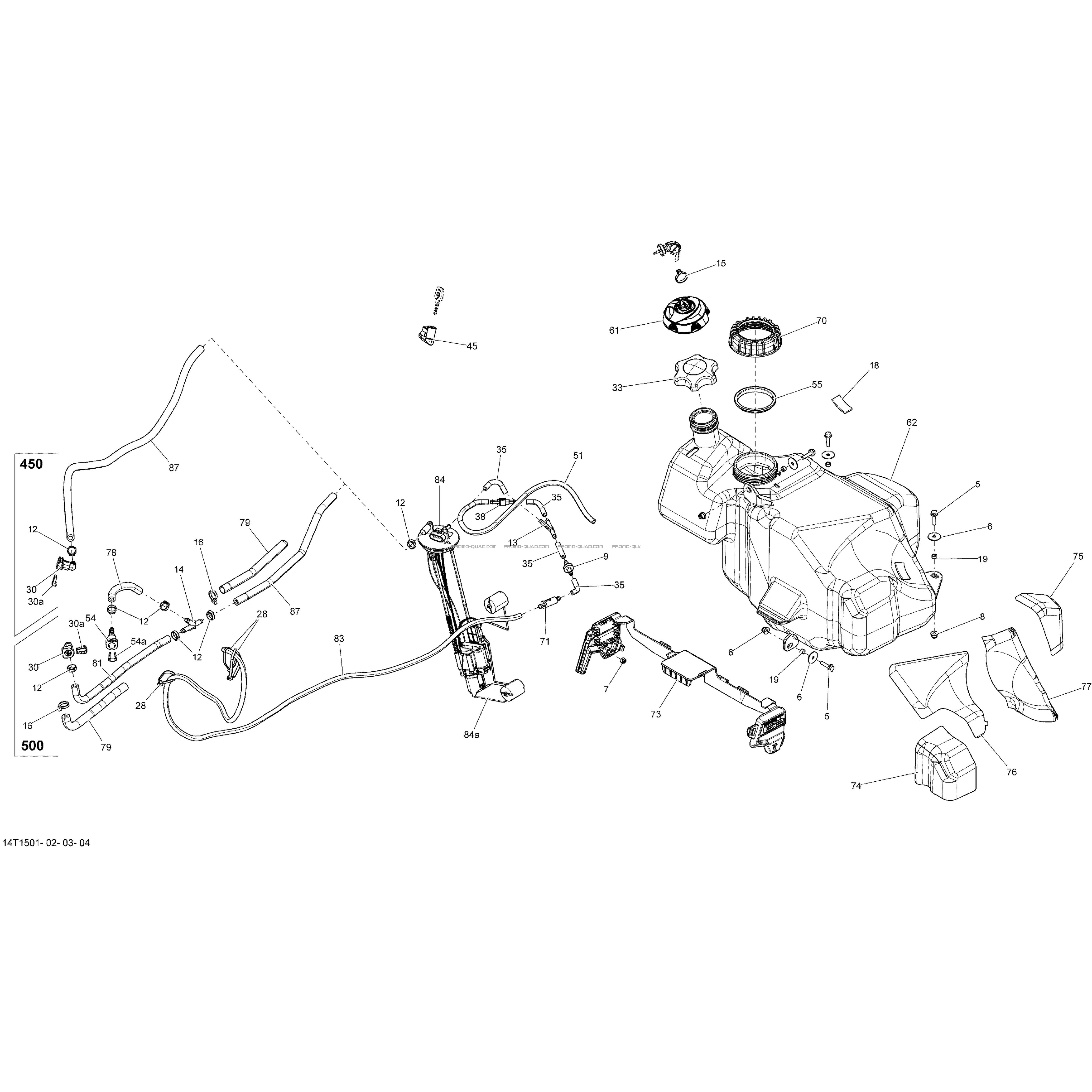 Système Alimentation _14T1501  Can-am  2015 Toutes les cylindrées  pièces OEMSystème Alimentation _14T1501  Can-am  2015 Toutes les cylindrées  pièces OEM