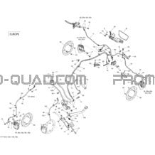 Freins Europe_22T1503a pour Can-am Toutes les cylindrées 2015 Outlander L 500 EFI