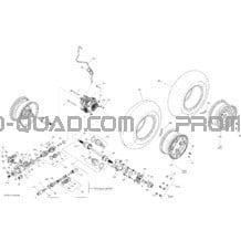 Système Entraînement Avant _12T1503 pour Can-am Toutes les cylindrées 2015 Outlander L 500 EFI