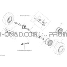 Système Entraînement Arrière _13T1503 pour Can-am Toutes les cylindrées 2015 Outlander L 500 EFI