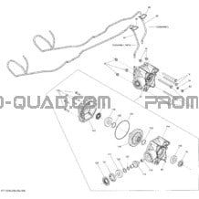 Système Entraînement Arrière Differential_13T1503b pour Can-am Toutes les cylindrées 2015 Outlander L 500 EFI