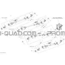 Système Entraînement Arrière Propeller Shaft_13T1503a pour Can-am Toutes les cylindrées 2015 Outlander L 500 EFI