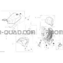 Siège _29T1503 pour Can-am Toutes les cylindrées 2015 Outlander L 500 EFI