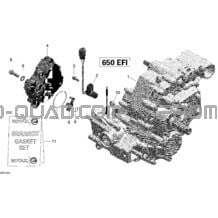 Boîte De Vitesses Ass Et Actuateur 4X4 _45R1504 pour Can-am Toutes les cylindrées 2015 Outlander MAX 650 EFI