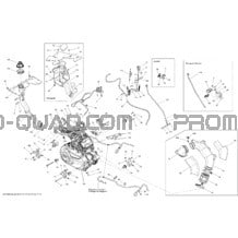 Moteur Et Support Moteur _08T1515 pour Can-am Toutes les cylindrées 2015 Outlander MAX 650 EFI