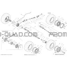 Système Entraînement Arrière _13T1515 pour Can-am Toutes les cylindrées 2015 Outlander MAX 650 EFI