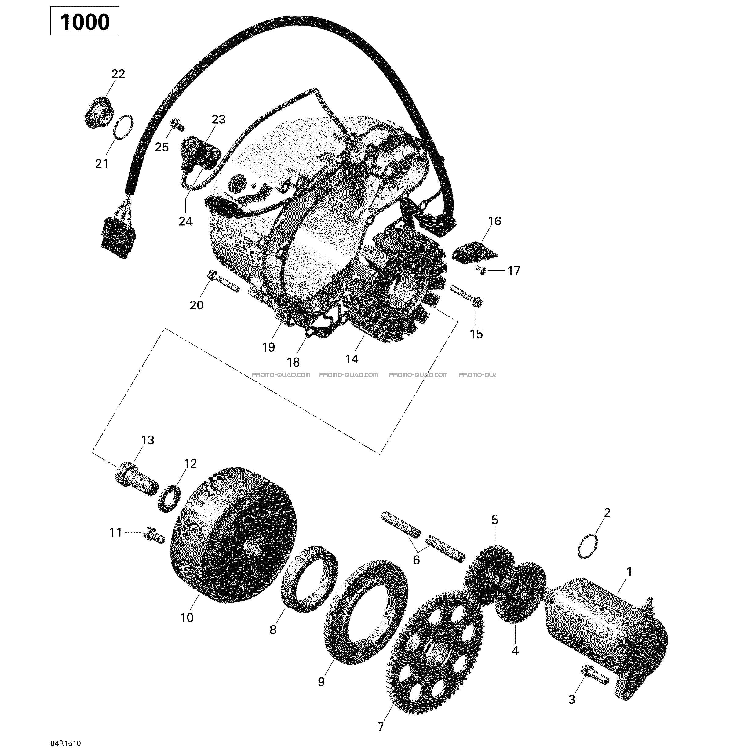 Magnéto Et Démarreur Électrique _04R1510  Can-am  2015 Toutes les cylindrées  pièces OEMMagnéto Et Démarreur Électrique _04R1510  Can-am  2015 Toutes les cylindrées  pièces OEM