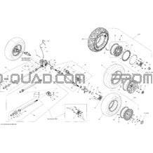 Système Entraînement Avant _12C1502a pour Can-am Toutes les cylindrées 2015 Commander 1000_STD_DPS_XT_XTP