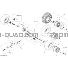 Système Entraînement Arrière _13C1502a pour Can-am Toutes les cylindrées 2015 Commander 1000_STD_DPS_XT_XTP