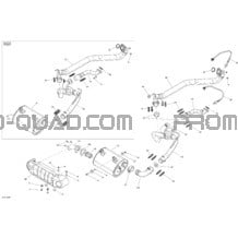 Système Échappement _21C1504 pour Can-am Toutes les cylindrées 2015 Commander MAX 1000_DPS_XT