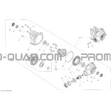 Système Entraînement Avant _Differential_12C1504b pour Can-am Toutes les cylindrées 2015 Commander MAX 1000_DPS_XT