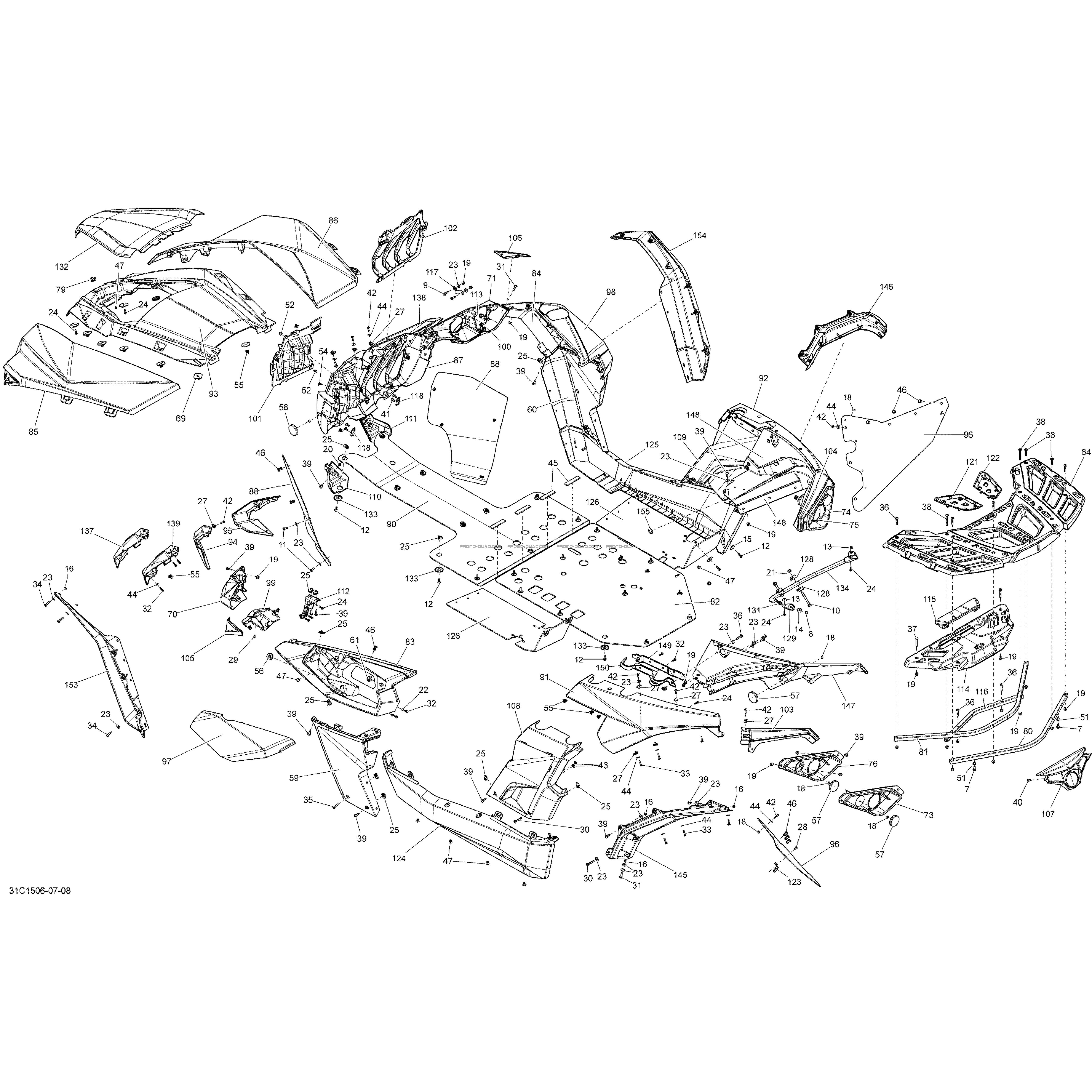 Carrosserie Et Accessoires _31C1508  Can-am  2015 Toutes les cylindrées  Original parts OEMCarrosserie Et Accessoires _31C1508  Can-am  2015 Toutes les cylindrées  Original parts OEM
