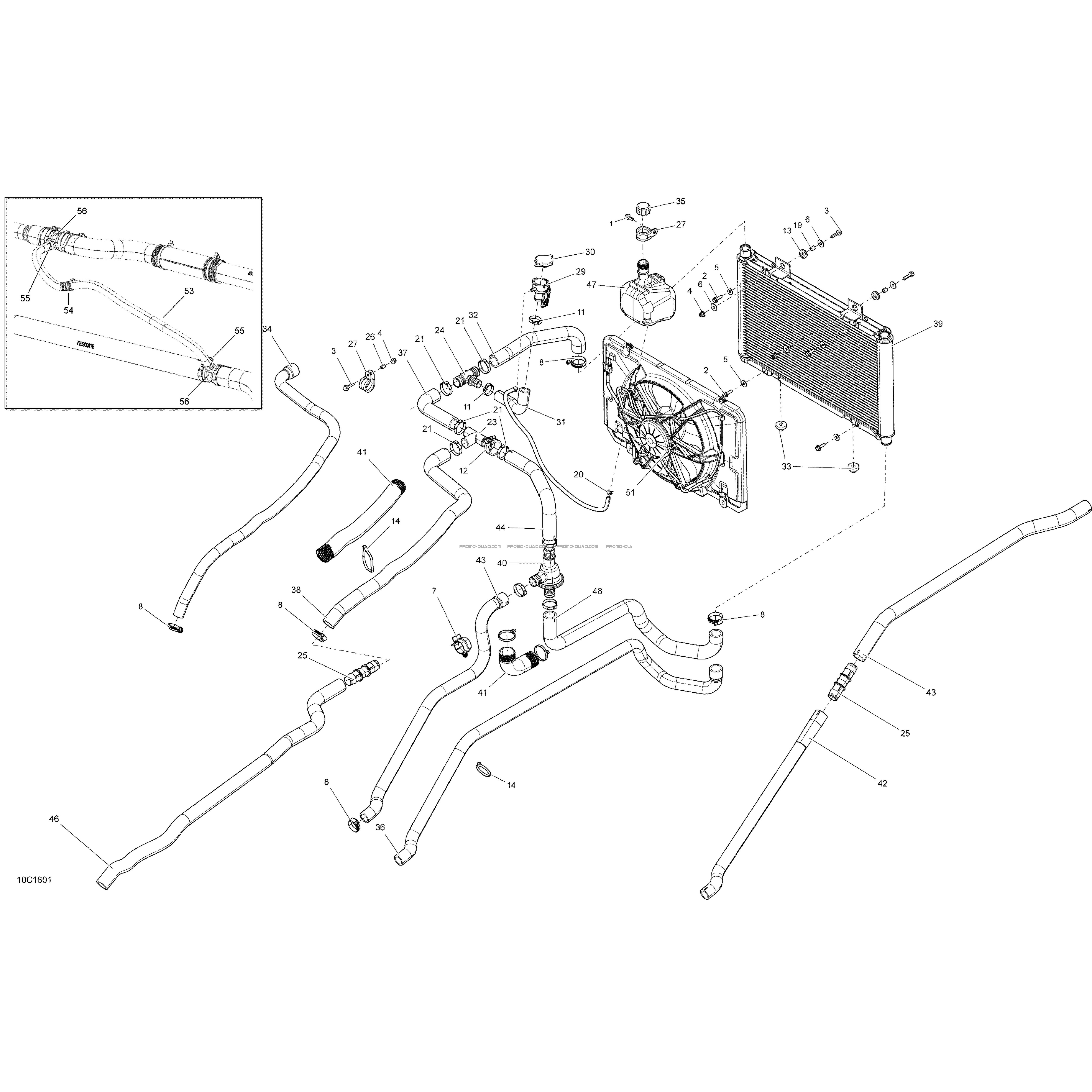 Système Refroidissement  Can-am  2016 Toutes les cylindrées  pièces OEMSystème Refroidissement  Can-am  2016 Toutes les cylindrées  pièces OEM