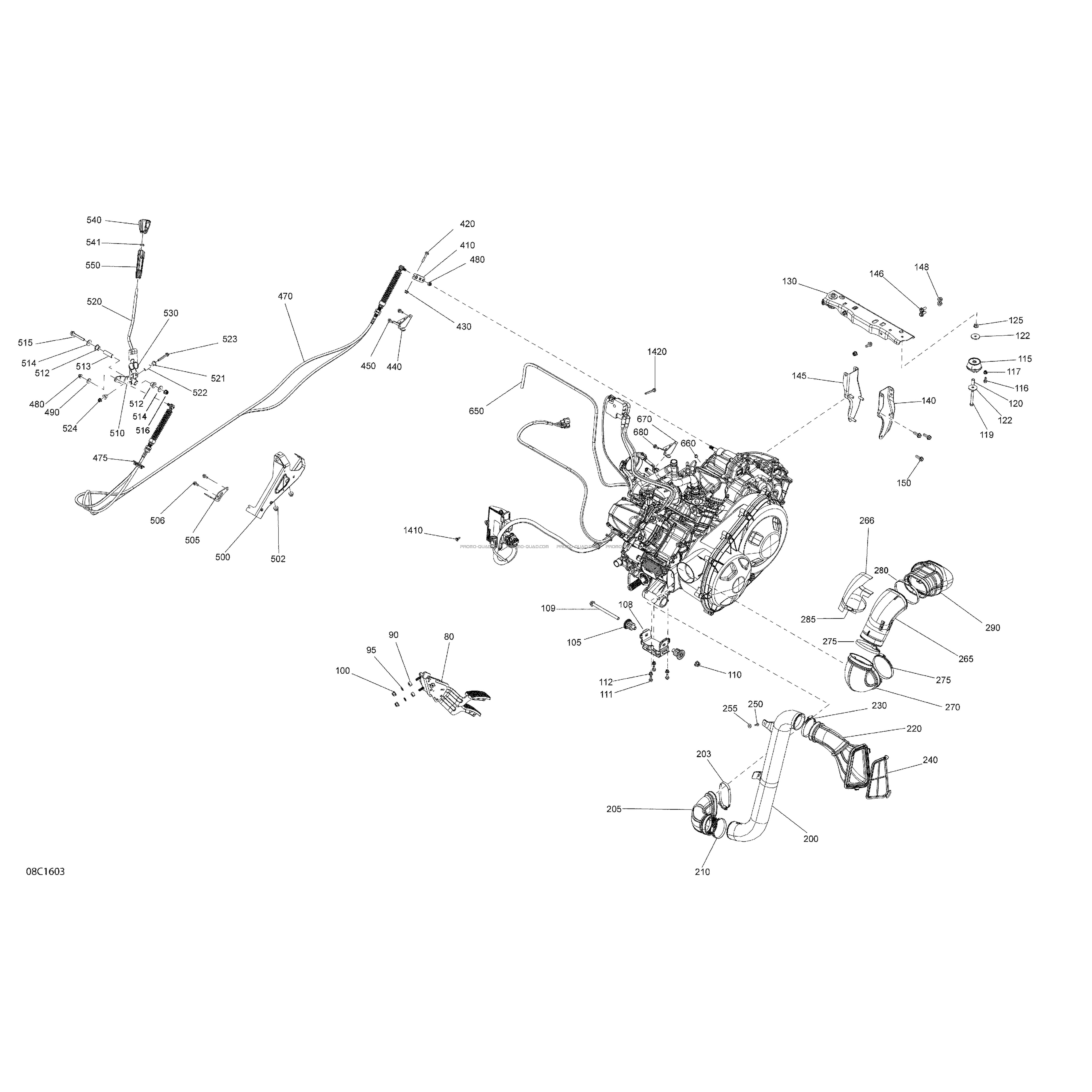 Moteur Et Support Moteur  Can-am  2016 Toutes les cylindrées  Original parts OEMMoteur Et Support Moteur  Can-am  2016 Toutes les cylindrées  Original parts OEM