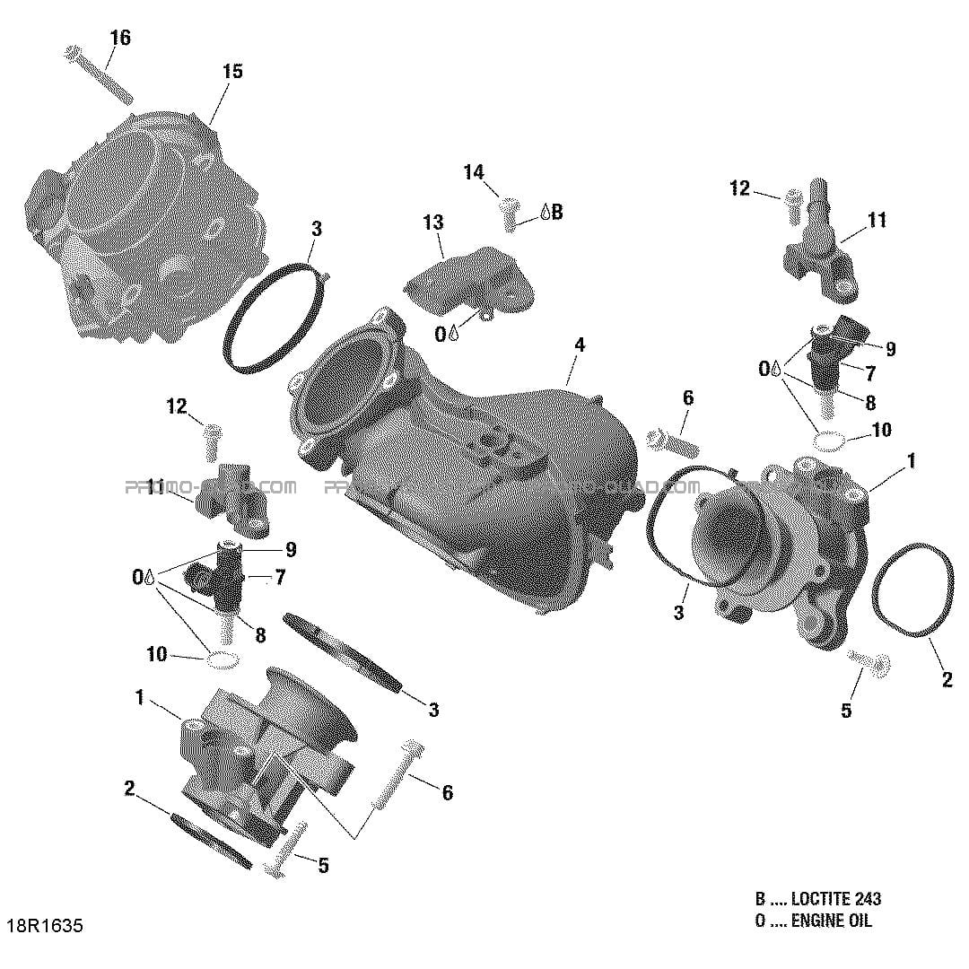 Collecteur Admission Air Et Carter De Papillon - HD10  Can-am  2016 Toutes les cylindrées  Original parts OEMCollecteur Admission Air Et Carter De Papillon - HD10  Can-am  2016 Toutes les cylindrées  Original parts OEM